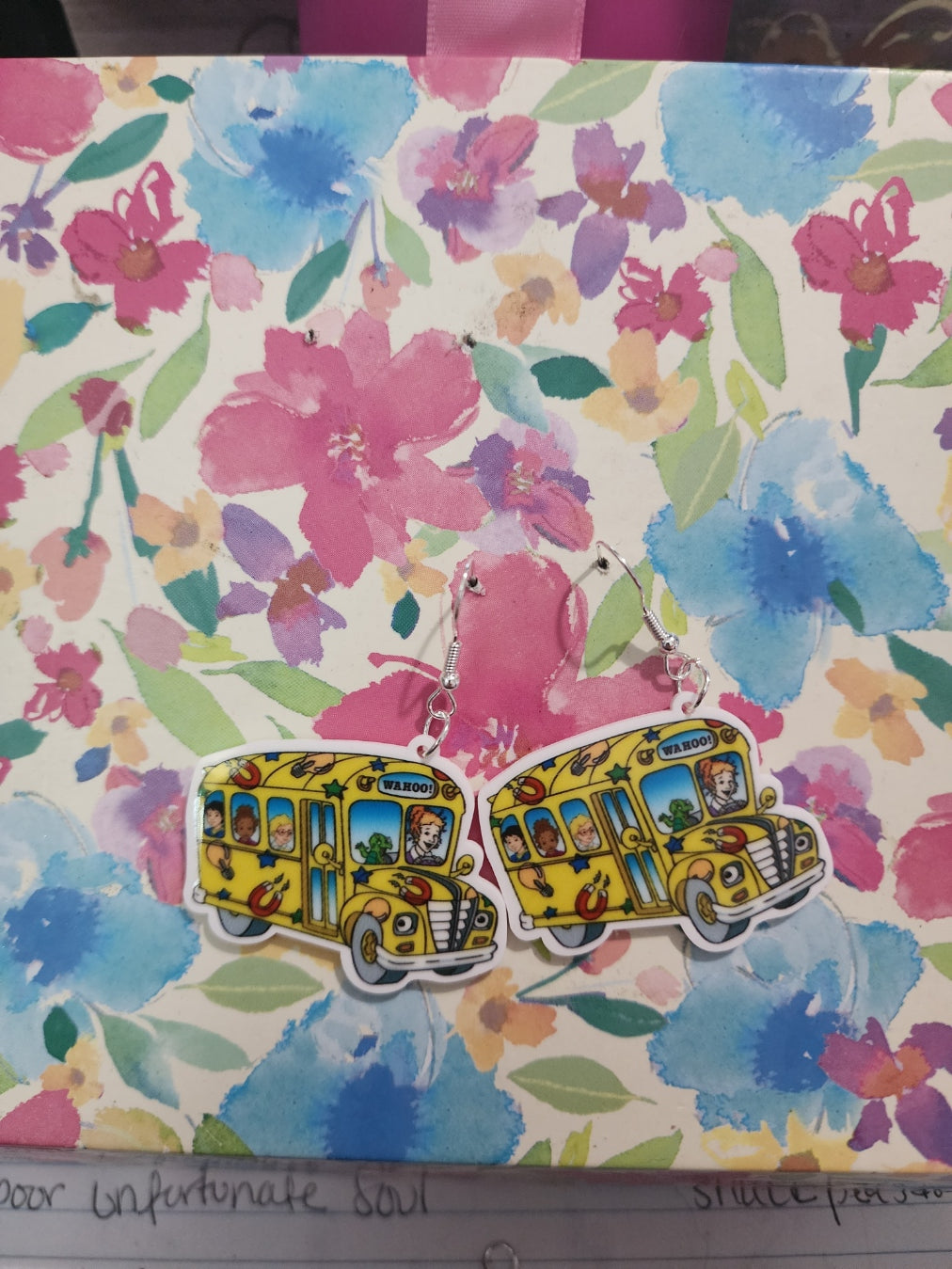 Children's Book Earrings: Charlotte's Web, Where the Wild Things Are, Rainbow Fish, Magic School Bus