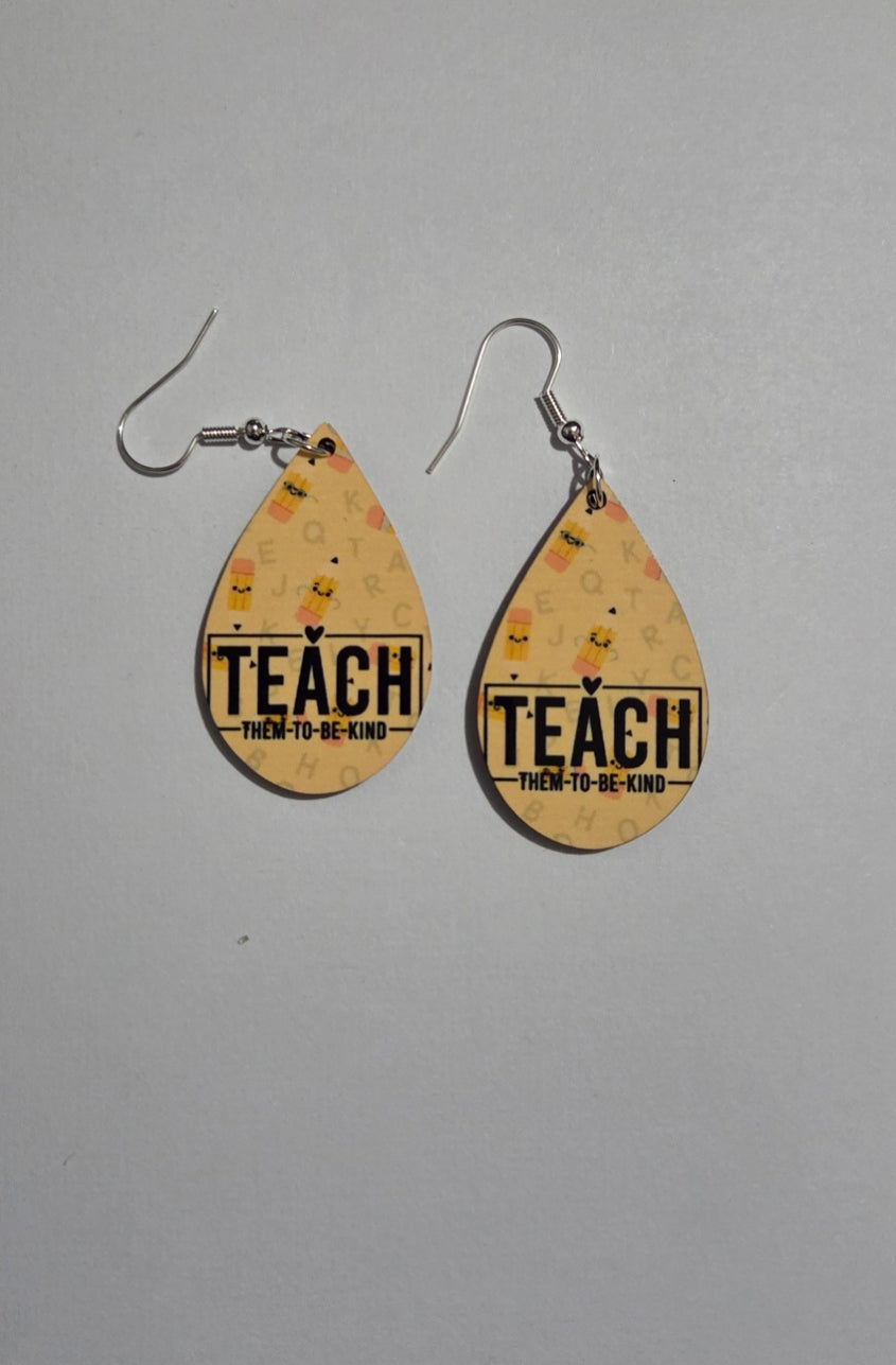 Customizable Teacher Earrings