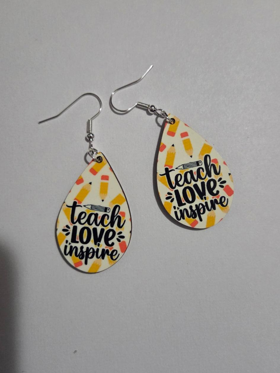 Customizable Teacher Earrings