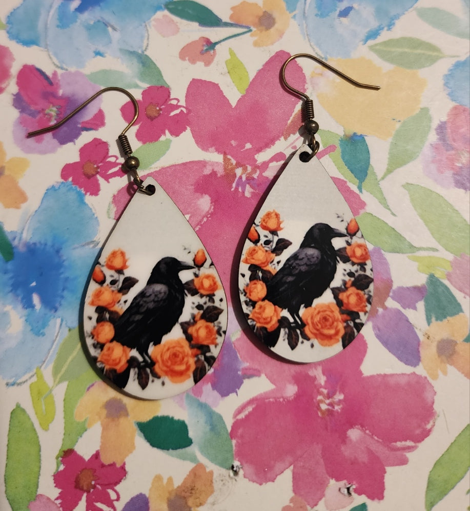 Crow Earrings