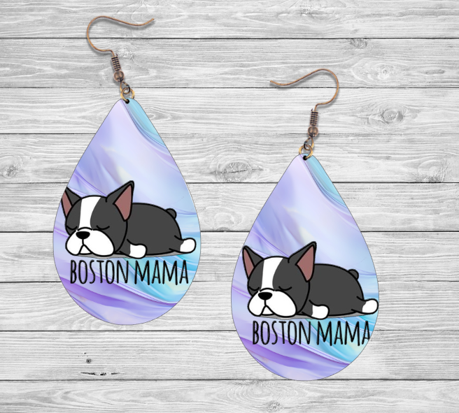Boston Terrier Earrings
