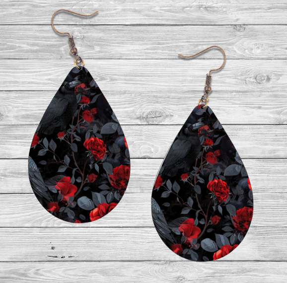 Crow Earrings