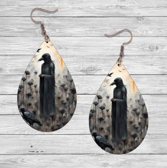 Crow Earrings