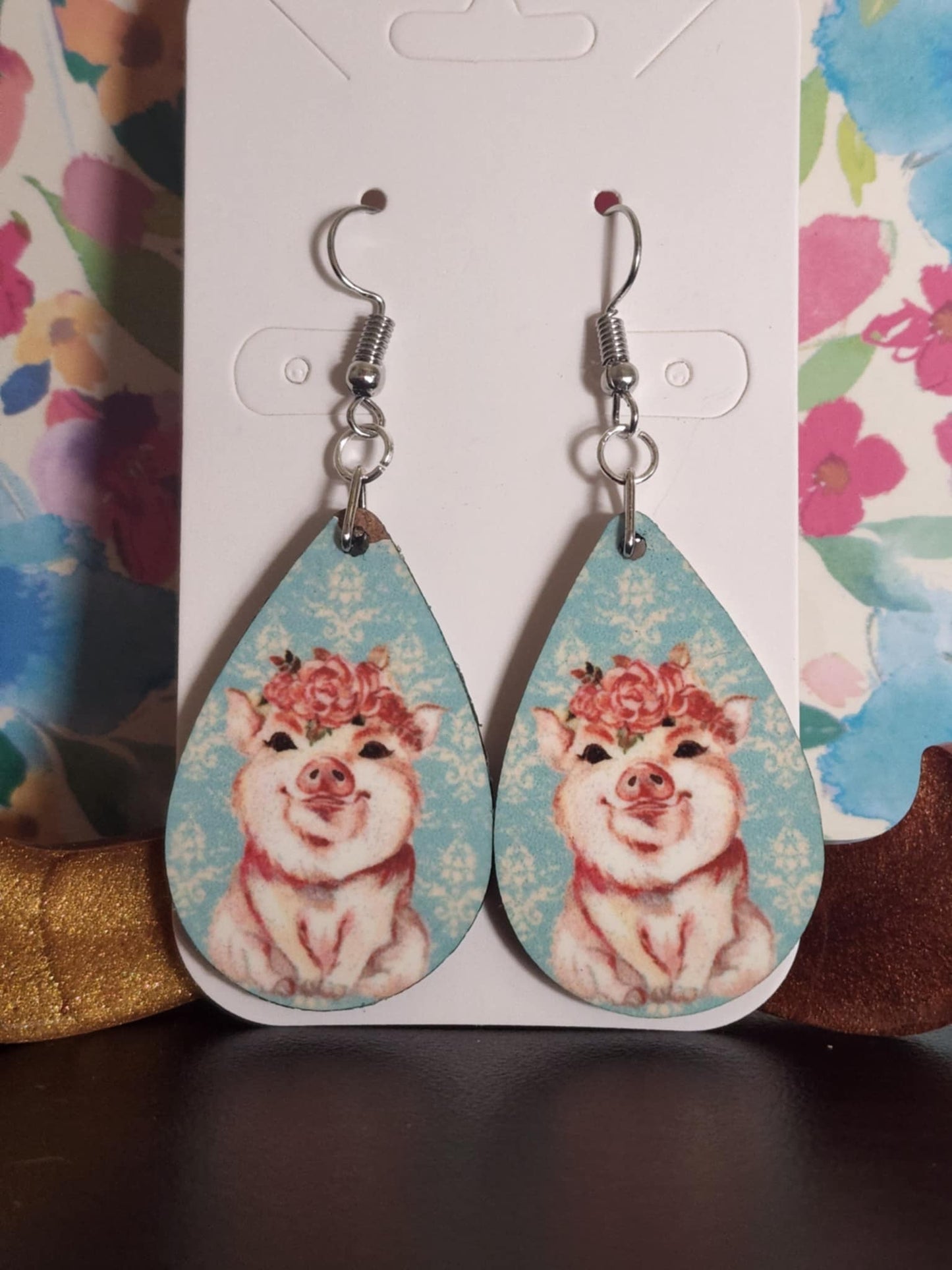 Pig Earrings