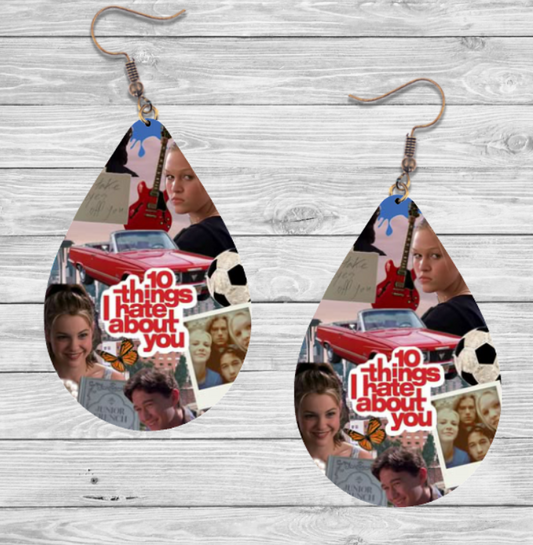 10 Things I Hate About You Earrings & Necklace