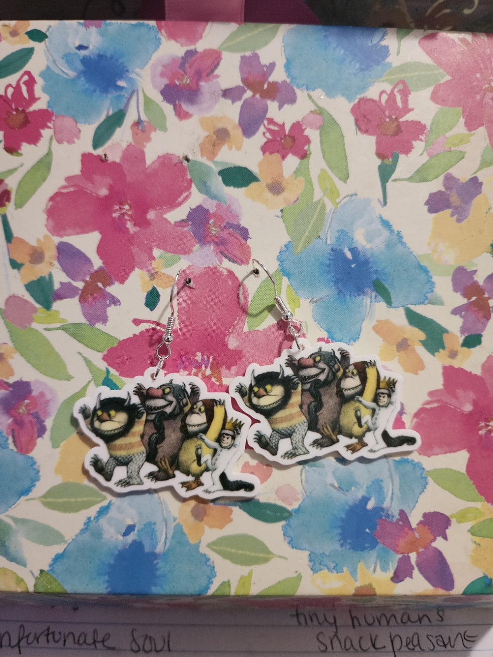 Children's Book Earrings: Charlotte's Web, Where the Wild Things Are, Rainbow Fish, Magic School Bus