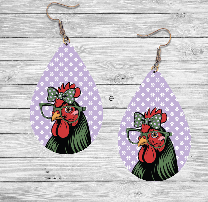 Chicken Earrings