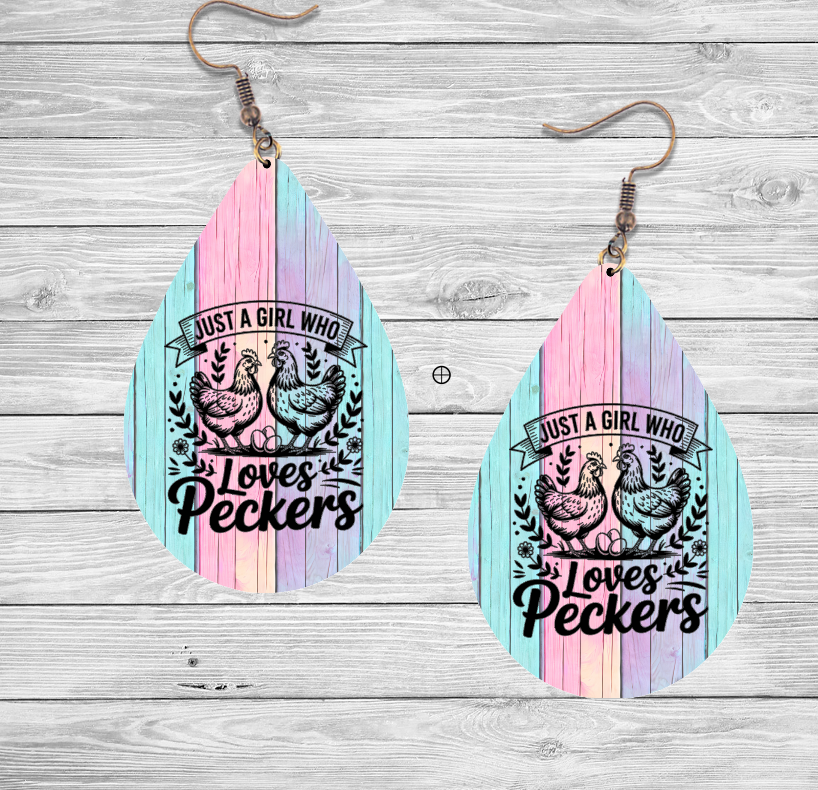 Chicken Earrings