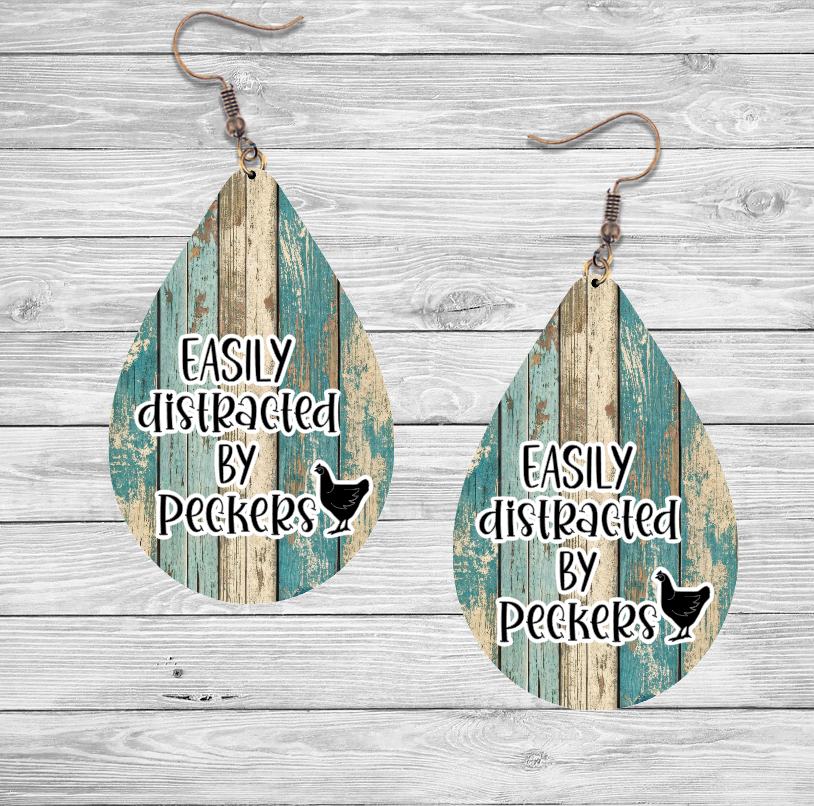 Chicken Earrings