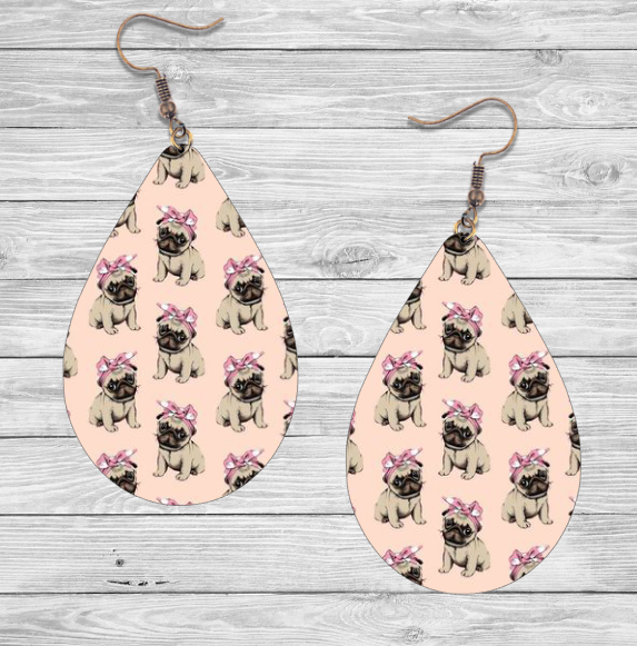 Boston Terrier Earrings