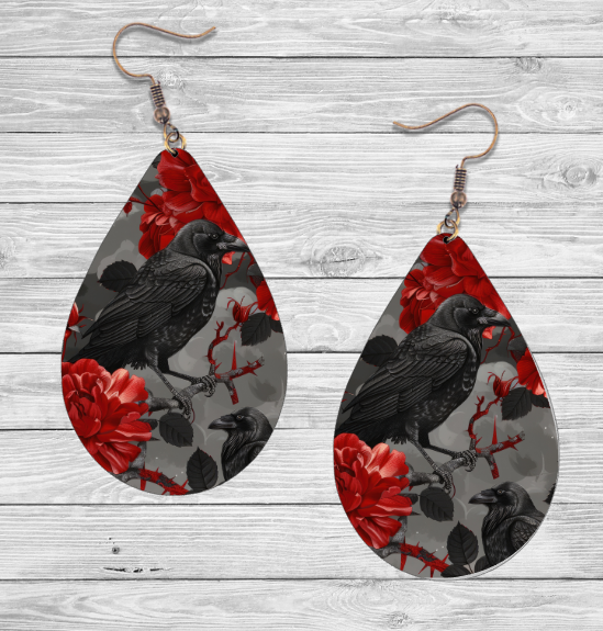 Crow Earrings