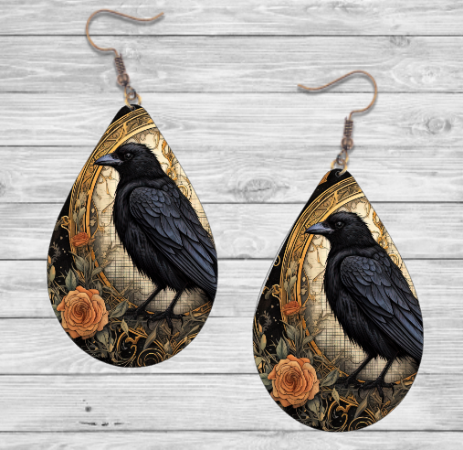 Crow Earrings